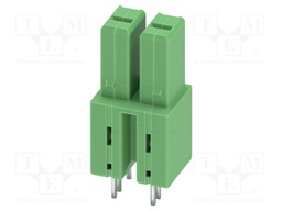 PCB headers, nominal cross section: 6 mm?, color: green, nom