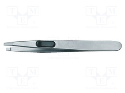 Tweezers; 95mm; Blades: wide; Blade tip shape: flat