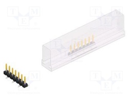 Connector: pin strips; pin header; male; PIN: 7; 2.54mm; SMT; 1x7