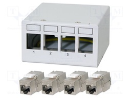 Connector: RJ45; patch panel