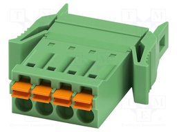 PCB connector, nominal cross section: 1.5 mm2, color: green,