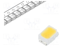 LED; SMD; 3020,PLCC2; white warm; 8÷13lm; 3027-3501K; 80; 120°; 30mA