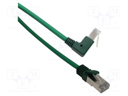 Patch cord; F/UTP; Cat: 6; RJ45 plug,RJ45 down angled plug; Cu; 4m