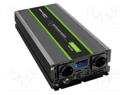 Converter: DC/AC; 3kW; Uout: 230VAC; 24VDC; 240x405x90mm; Ppeak: 6kW