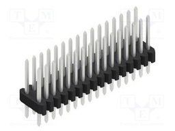Connector: pin strips; pin header; male; PIN: 32; 1.27mm; THT; 2x16