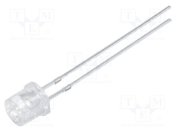 LED; 5mm; green; 1560÷2000mcd; 140°; Front: flat