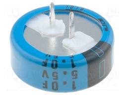 Capacitor: electrolytic; backup capacitor,supercapacitor; THT