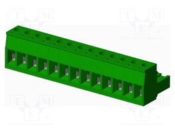 Connector: pluggable terminal block; plug; female; straight; 12A
