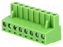 Pluggable terminal block; 5.08mm; ways: 8; straight; plug; female