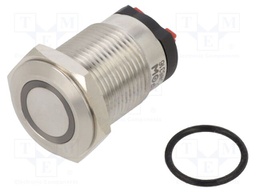 Switch: vandal resistant; Pos: 2; SPST; 10A/24VDC; IP65; OFF-(ON)