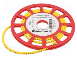 Markers for cables and wires; 1.3÷3mm; PVC; yellow; -30÷80°C