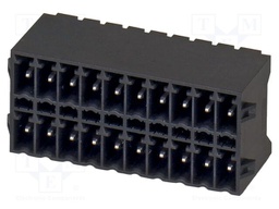 PCB headers, nominal cross section: 1.5 mm?, color: black, n