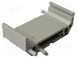 DIN rail mounting bracket; 44x22mm; Body: green