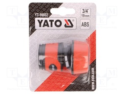 Ordinary connector; ABS; Size: 3/4"