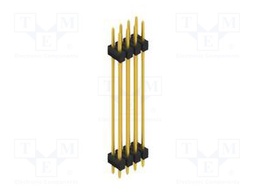 Connector: pin strips; pin header; male; PIN: 8; 2.54mm; THT; 2x4