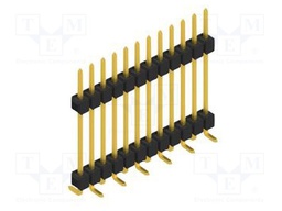 Connector: pin strips; pin header; male; PIN: 12; 2.54mm; SMT; 1x12