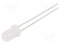 LED; 5mm; yellow; 220÷330mcd; 60°; Front: convex; 1.8÷2.2V; -30÷85°C