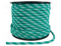 Rope; polypropylene; Ørope: 12mm; L: 100m; with a core; green