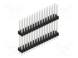 Connector: pin strips; pin header; male; PIN: 30; 2.54mm; THT; 2x15