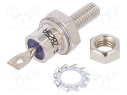 Diode: rectifying; 1.6kV; 25A; anode to stud; DO5; M5; screw type