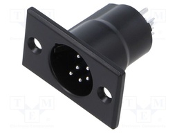 Connector: XLR; socket; male; Plating: silver plated; soldering