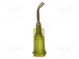 Needle: steel; 1.5"; Size: 14; bent at 45°; Mounting: Luer Lock