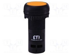 Switch: push-button; 22mm; NC; orange; IP65; flat; E; Pos: 2; Ø22.5mm