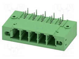PCB headers, nominal cross section: 6 mm?, color: green, nom