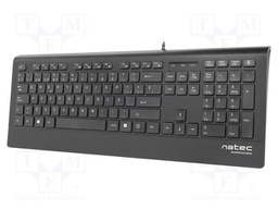 Keyboard; black; USB A; ES layout,wired,slim; Features: PnP