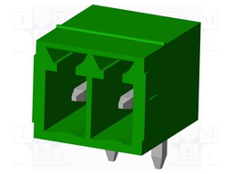 Connector: pluggable terminal block; socket; male; angled 90°