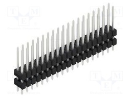 Connector: pin strips; pin header; male; PIN: 38; 2.54mm; THT; 2x19
