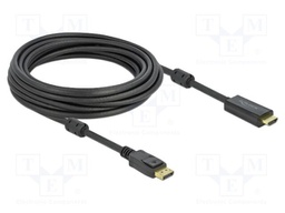 Cable; DisplayPort plug,HDMI plug; Len: 7m; black; 28AWG; black