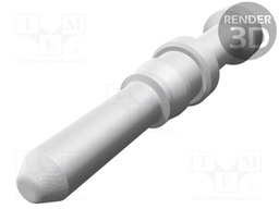 Contact; male; 4mm2; HSM; silver plated; crimped; for cable; brass