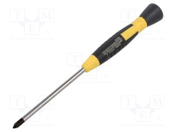 Screwdriver; Phillips; precision; PH1; ESD; Blade length: 75mm