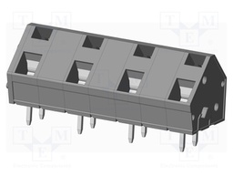 Connector: PCB terminal block; terminal; angled 45°; on PCBs
