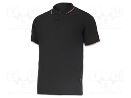 Polo shirt; Size: XXL; black; 190g/m2