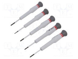 Kit: screwdrivers; precision; Phillips,slot; 5pcs.