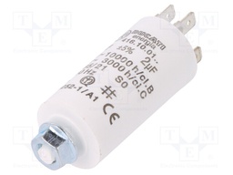 Capacitor: motors, run; 2uF; 475VAC; Ø28x55mm; -25÷85°C; ±5%