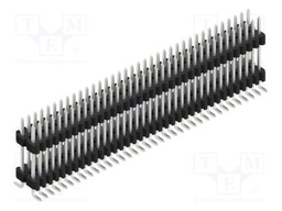 Connector: pin strips; pin header; male; PIN: 72; 1.27mm; SMT; 2x36