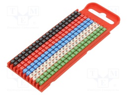 Markers for cables and wires; 2÷2.8mm; polyamide; push-in; L: 3mm