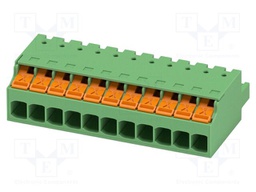 PCB connector, nominal cross section: 2.5 mm2, color: green,