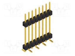 Connector: pin strips; pin header; male; PIN: 8; 2.54mm; SMT; 1x8