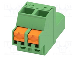 PCB connector, nominal cross section: 2.5 mm2, color: green,