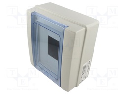 Enclosure: for modular components; IP65; light grey; No.of mod: 8