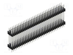 Connector: pin strips; pin header; male; PIN: 68; 1.27mm; THT; 2x34