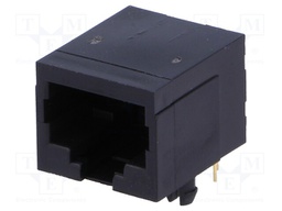 Socket; RJ50; PIN: 10; Layout: 10p10c; THT; angled 90°