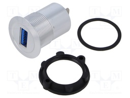 Adapter; USB A socket,USB C plug; Thread: M22; 1÷10mm