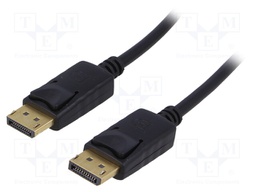 Cable; DisplayPort plug,both sides; 1.8m; black