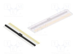 Connector: pin strips; pin header; male; PIN: 34; 2.54mm; SMT; 1x34