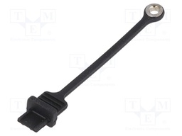 Protection cap; MUSB; Application: USB B mini sockets; black